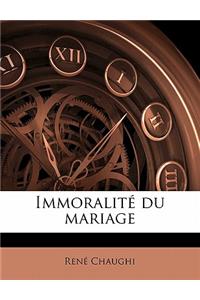 Immoralité du mariage