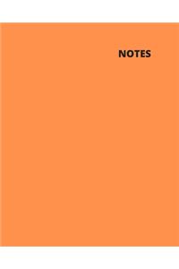Blank Notepad in Orange