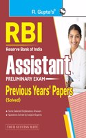 RBI: Assistant (Preliminary Exam) Previous Years' Papers (Solved)