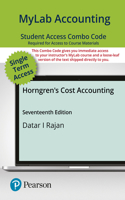 Mylab Accounting with Pearson Etext -- Combo Access Card -- For Horngren's Cost Accounting