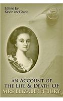 An Account of the Life & Death of Mrs. Elizabeth Bury