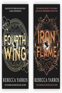 The Empyrean Series Collection 2 Books Set By Rebecca Yarros (Fourth Wing, Iron Flame)