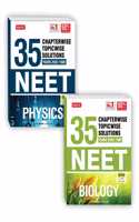 Mtg 35 Years Neet Previous Year Solved Question Papers With Neet Chapterwise Topicwise Solutions - Neet 2023 Preparation Books, Set Of 2 Books Nta Neet 35 Years Questions, Physics Biology